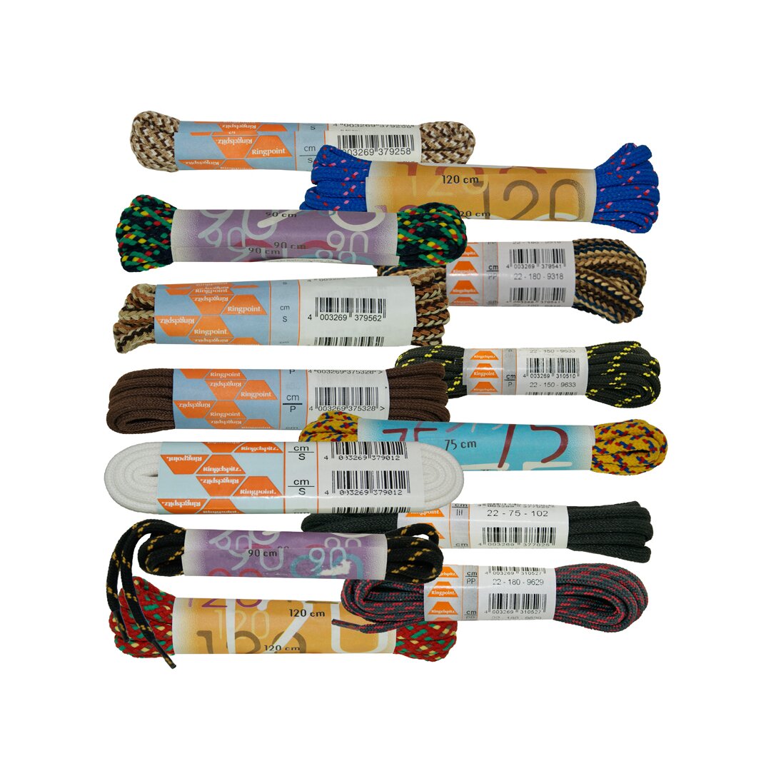 Ringelspitz,Schnürsenkel 130cm für Sneaker verschiedene Farben