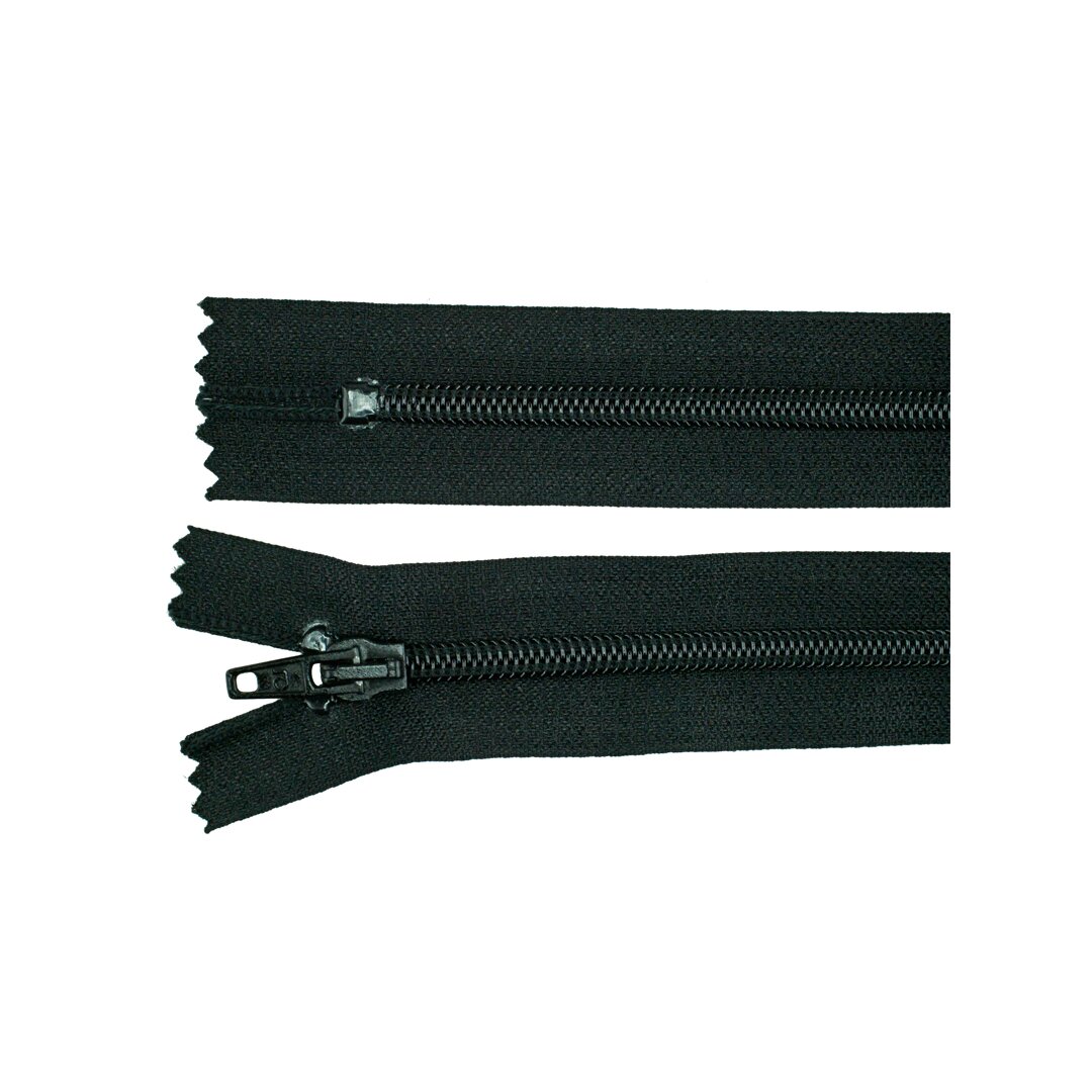 Reißverschluss Kunststoff schwarz 40 cm