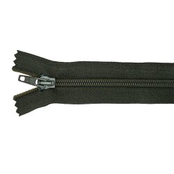 Rei&szlig;verschluss Kunststoff dunkelbraun 30 cm