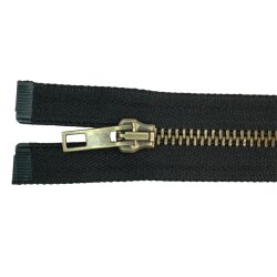 Rei&szlig;verschluss Metall teilbar 60 cm schwarz