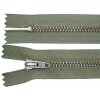 Reißverschluss Metall fein olive 12 cm
