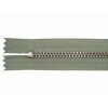 Reißverschluss Metall fein olive 12 cm