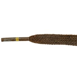 Schn&uuml;rsenkel,flach,schmal 60 cm mittelbraun