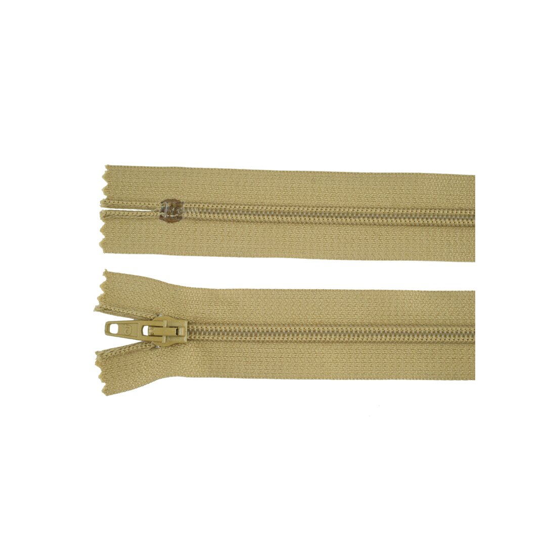 Reißverschluss Kunststoff beige 40 cm