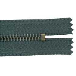 Rei&szlig;verschlu&szlig; Metall mittel nicht teilbar dunkelgrau 20 cm