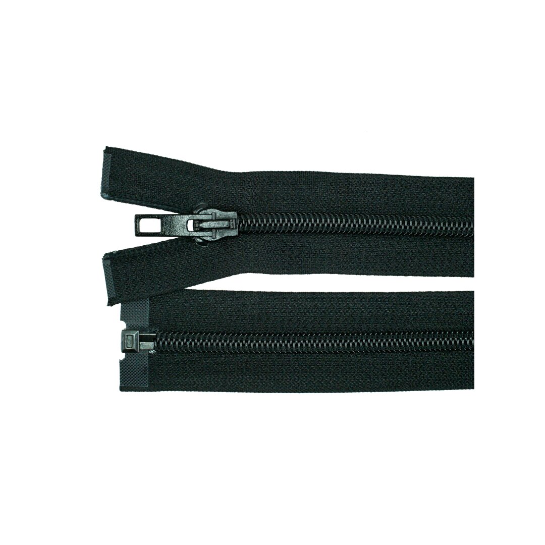 teilbarer Reißverschluss Kunststoff schwarz 45 cm
