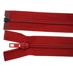 teilbarer Reißverschluss Kunststoff rot 45 cm