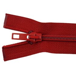 teilbarer Rei&szlig;verschluss Kunststoff rot 45 cm